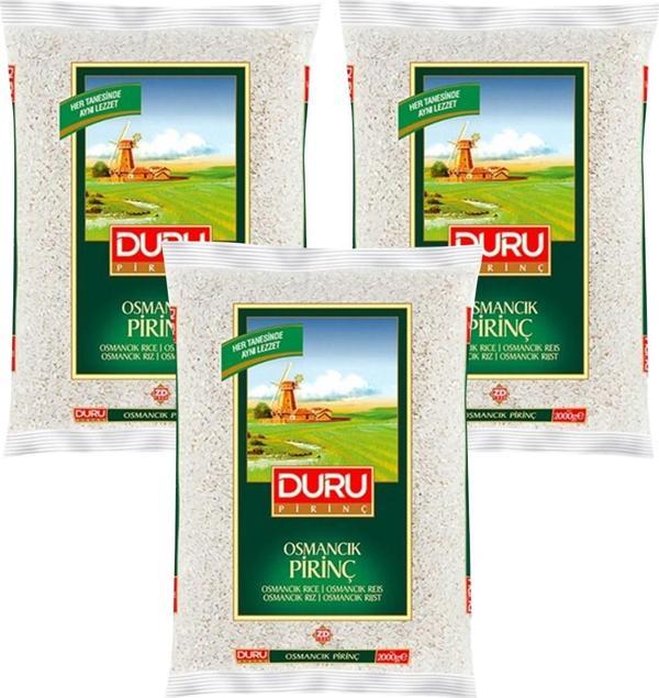 Duru Osmancık Pirinç 2 kg x 3 Adet - Image 1