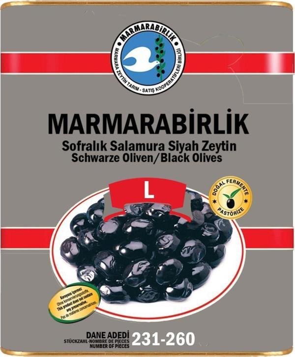 Marmarabirlik Hiper 231-260 Kb L Yağlı Salamura Zeytin 10 Kg - Image 1