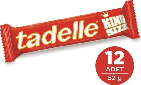Tadelle King Size 52 gr Sütlü Çikolata 12 li - Image 1