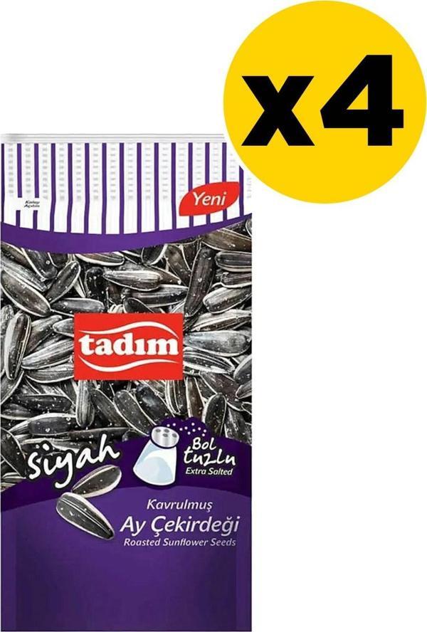 Tadım Ayçekirdeği 180 Gr Bol Tuzlu Kavrulmuş Siyah X 4 Adet - Image 1