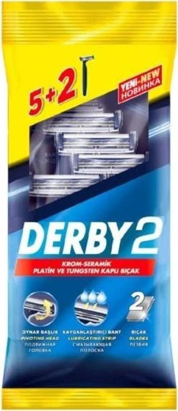 Derby 2 Tıraş Bıçağı 5+2 Poşet - Image 1