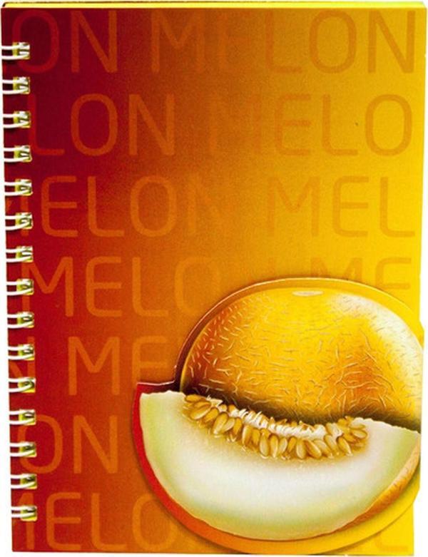 Notyaz Kavun Kokulu Spiralli Notebook Nano Yapışkanlı Kapak - Image 1