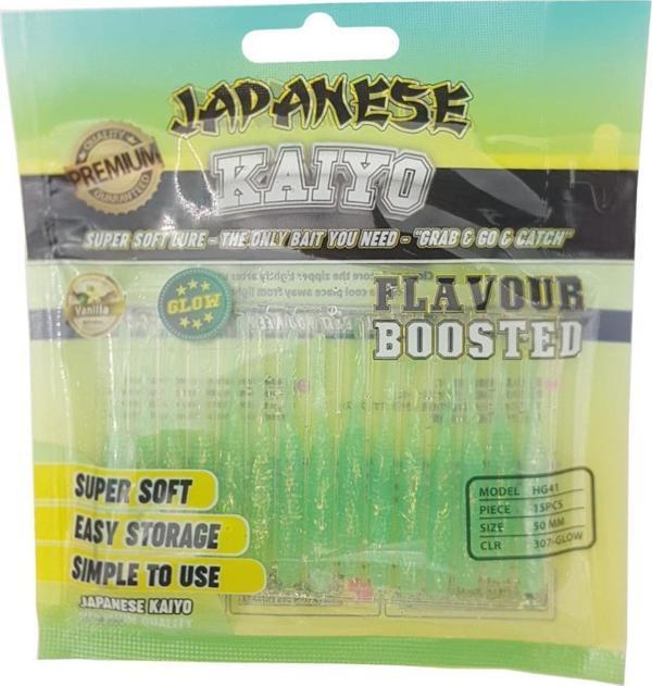 Japanese Kaiyo 5cm Silikon LRF Suni Yem Vanilya Aromalı Fosforlu - Image 1