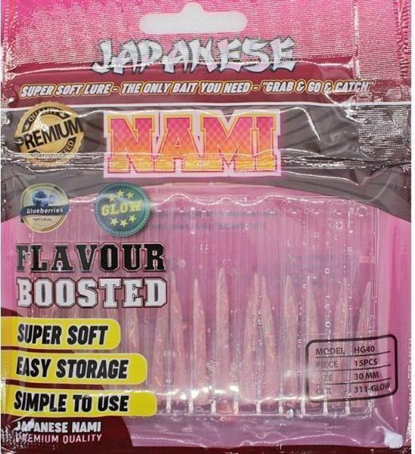 Japanese Nami 3cm Aromalı LRF Silikon Yem 311 Glow 15ad. - Image 1