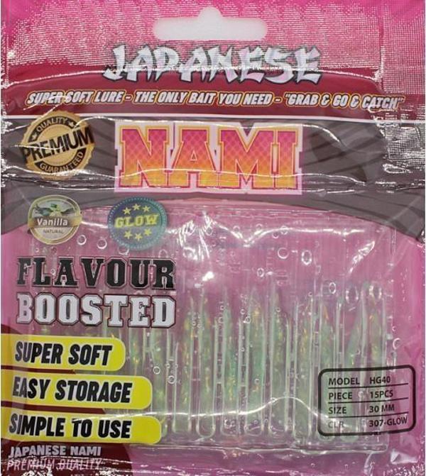 Japanese Nami Aromalı 3cm LRF Silikon Yem 307 Glow 15ad. - Image 1