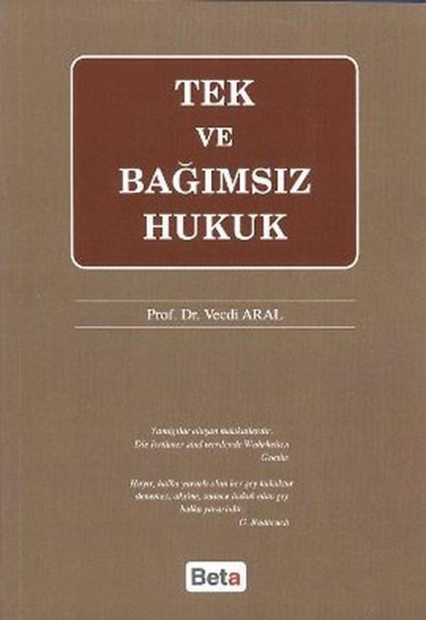 Tek ve Bağımsız Hukuk - Beta Yayınları - Image 1