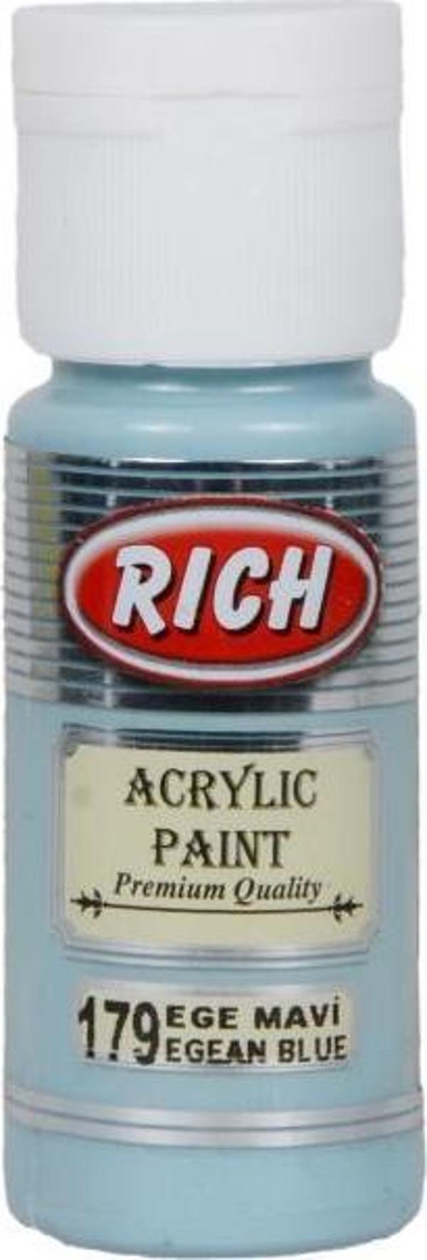 Rich Akrilik Boya Ege Mavi 30cc - Image 1