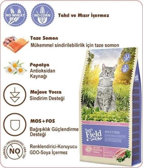 Sam´s Field Cat Adult Fish 2,5 kg  - Image 1