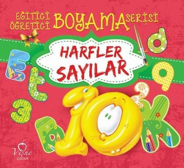 Eğitici Öğretici Boyama Serisi - Harfler Sayılar - Vişne Çocuk - Image 1