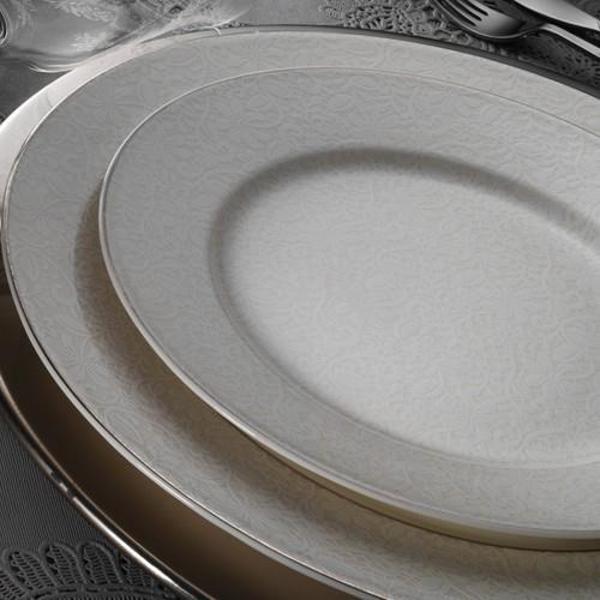 Kütahya Porselen Bone Kalipso 62 Parça Yemek Takımı 1077120 Platin - Image 1