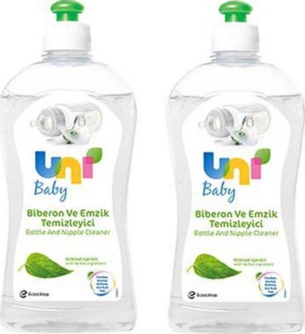 Uni Baby 500 Ml 2'Li Biberon Ve Emzik Temizleyici - Image 1