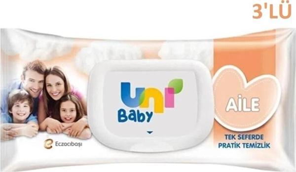 Uni Baby Islak Mendil Aile 3 Paket 270 Adet - Image 1