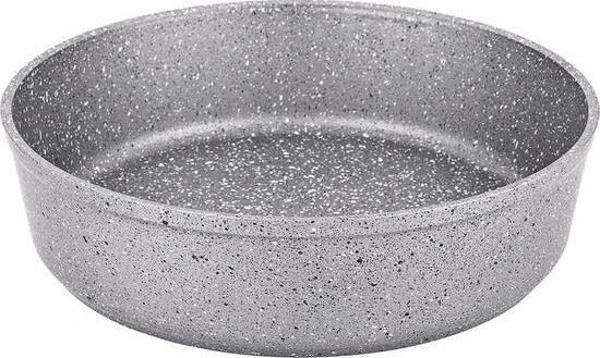 OMS 3411 Granit Yuvarlak Fırın Tepsisi 28x8 Cm Gri  - Image 1