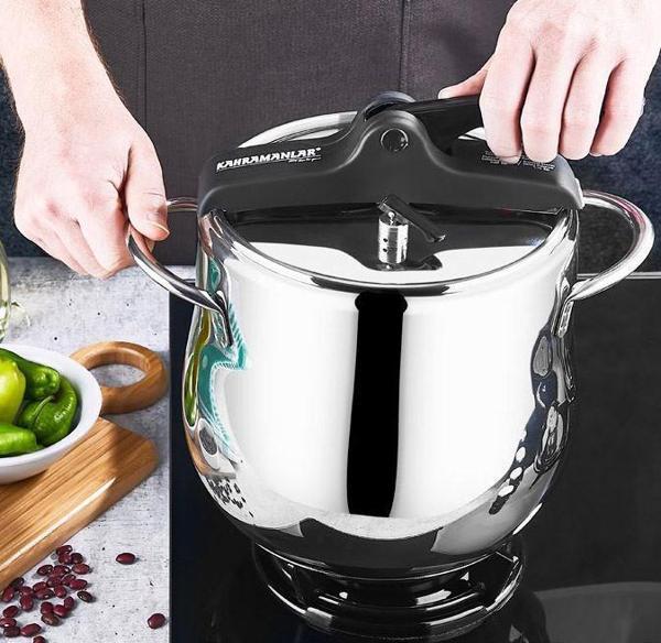 Kahramanlar Platin Güveç Düdüklü Tencere Siyah 5 Litre - Image 1