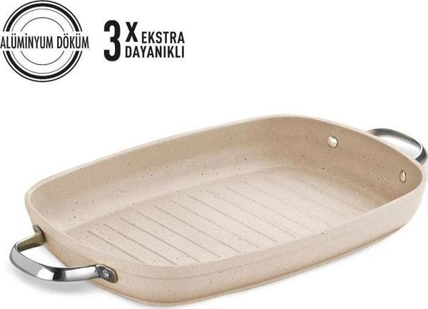 Korkmaz A1274 Granita İki Kulplu Grill Tava 35 x 25  - Image 1