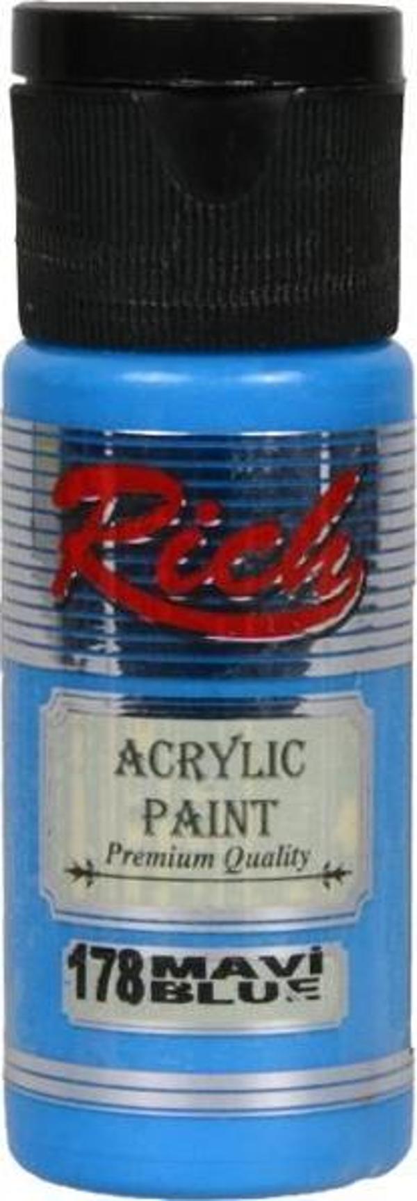Rich Akrilik Boya Mavi 30 cc - Image 1