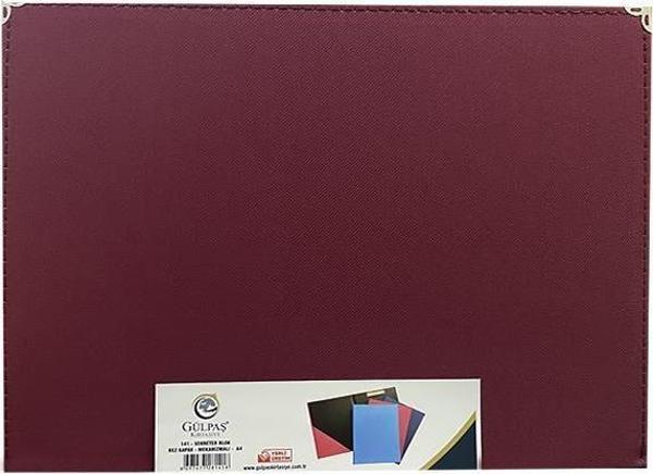 Gülpaş Sekreterlik Bez Kapaklı Bordo - Image 1