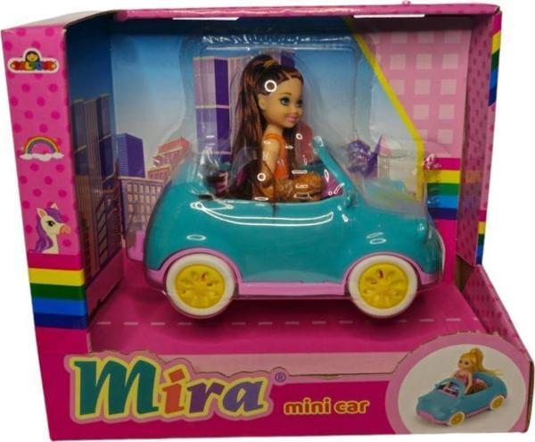 Galtoys Mira Bebekli Mini Car GLT-E406,Evcil Hayvanı ile Arabalı Oyuncak Bebek  - Image 1