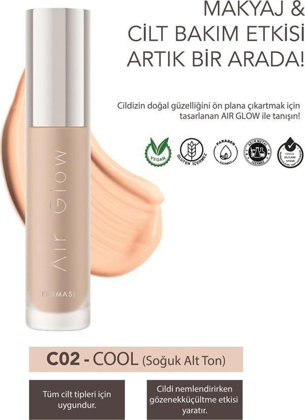 Farmasi Air Glow Fondöten C02 - Image 1