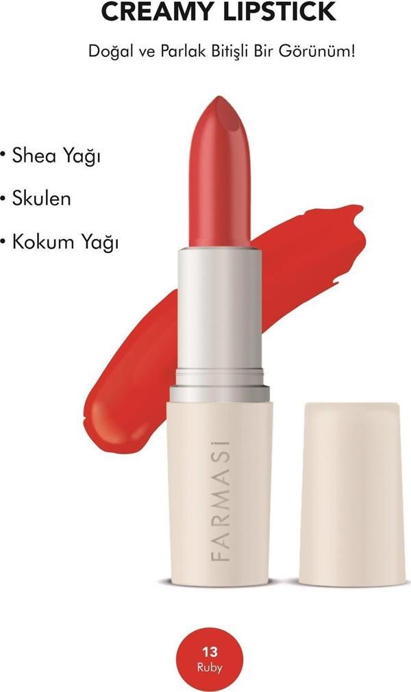 Farmasi Creamy Lipstick 13 Rubby 4 Gr - Image 1