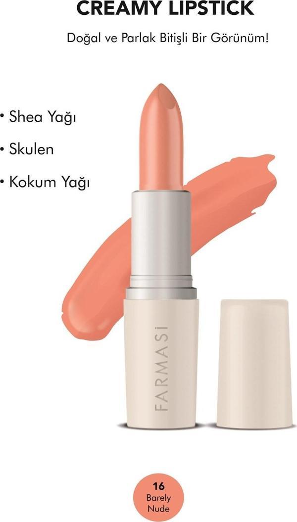 Farmasi Creamy Lipstick 16 Barely Nude 4 Gr - Image 1