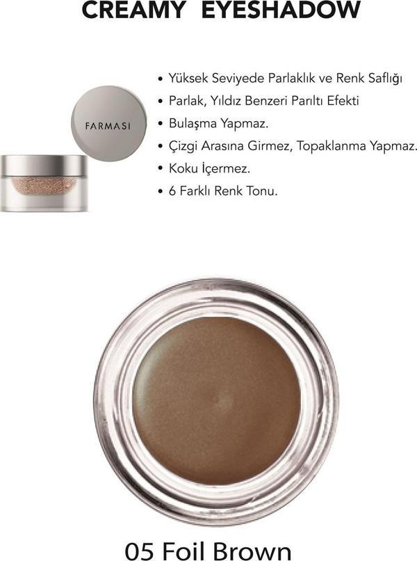 Farmasi Krem Göz Farı Foıl Brown 3 Gr - Image 1