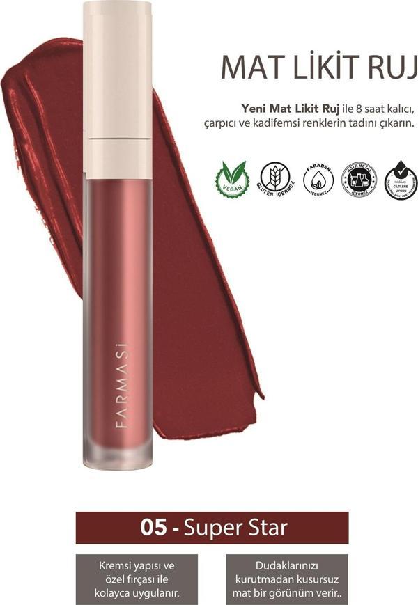 Farmasi Mat Likit Ruj 05 Super Star - Image 1