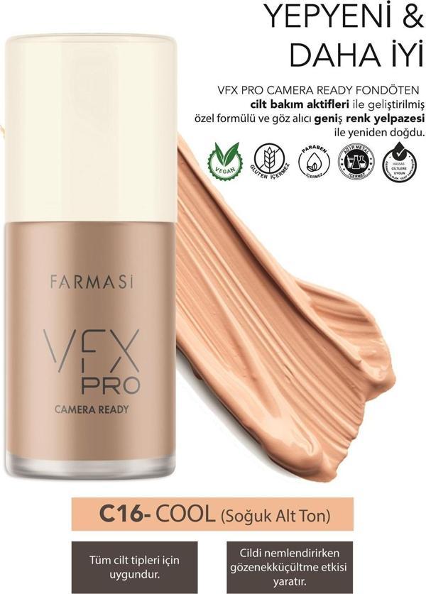 Farmasi Vfx Pro Camera Ready Fondöten C16 30 Ml - Image 1