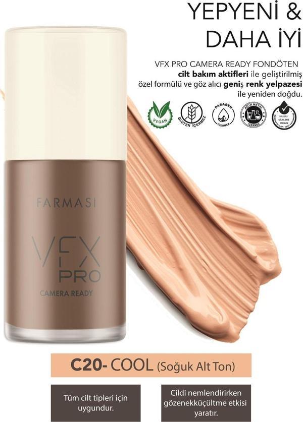 Farmasi Vfx Pro Camera Ready Fondöten C20 30 Ml - Image 1