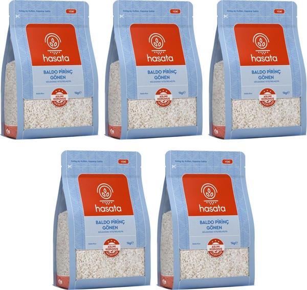 Hasata Gönen Baldo Pirinç 1 Kg x 5 Adet - Image 1