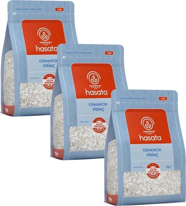 Hasata Osmancık Pirinç 1 kg 3 lü - Image 1