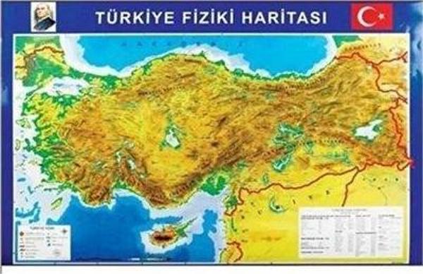 Panda Türkiye Siyasi + Fiziki Çıtalı Harita 70X100 - Image 1