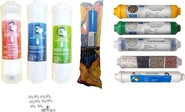 Aquabella Tezgah altı Kapalı Kasa Su Arıtma Cihazı 9 Aşama İnline Filtre Set - Image 1