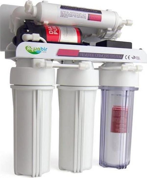 Aquabir 5 Filtreli Çift Karbon Filtreli Su Arıtma Cihazı Lg Mebranlı Pompalı - Image 1