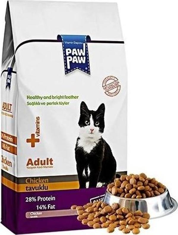 Paw Paw Tavuklu Yetişkin Kedi Maması 15 kg - Image 1