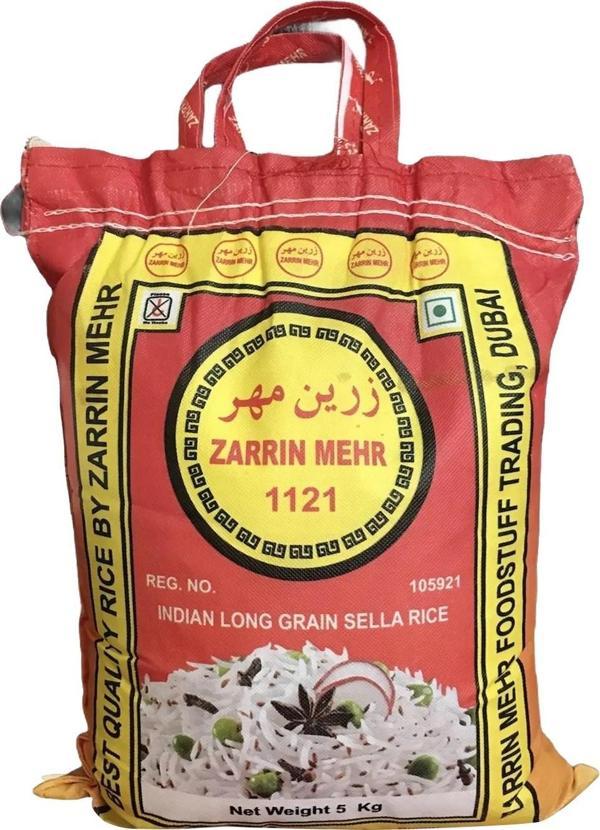 Zarrin Mehr 1121 Basmati Pirinç 5 kg - Image 1