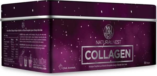 Naturalnest Collagen 30 Saşe Vitamin Kompleks Çilek Aromalı - Image 1