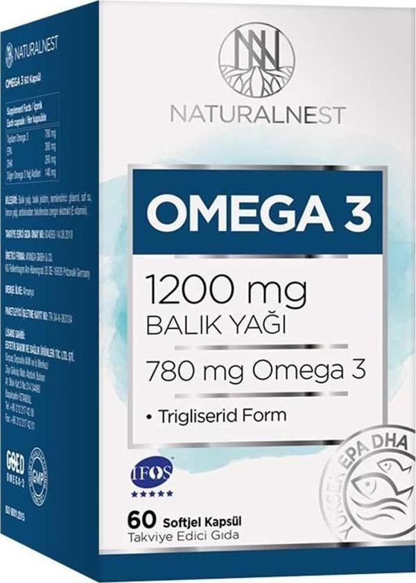 Naturalnest Omega 3 1200 Mg 60 Kapsül - Image 1