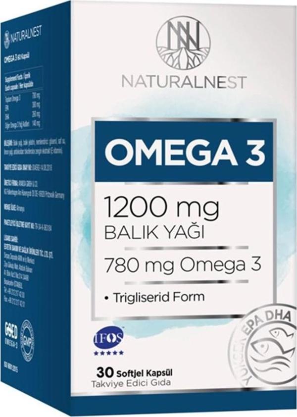 Naturalnest Omega 3 1200 mg Balık Yağı 30 Kapsül - Image 1
