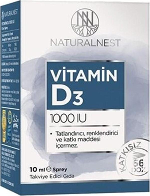 Naturalnest Vitamin D3 1000 IU Sprey 10 ml - Image 1