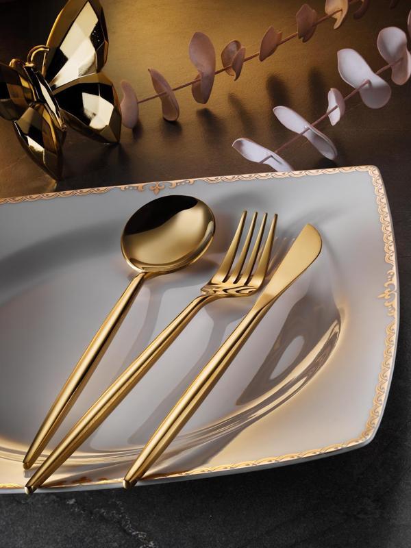 Aryıldız Versay Gold 36 Parça Çatal Kaşık Bıçak Takımı AR248225  - Image 1
