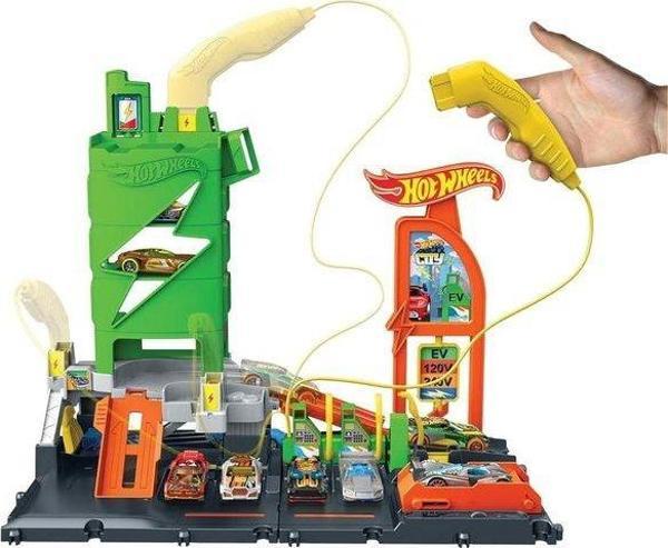 Hot Wheels Elektrikli Araç Şarj İstasyonu Oyun Seti - Image 1