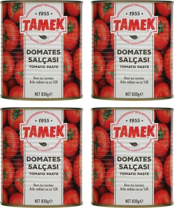 Tamek Domates Salçası 830 gr x 4 Adet - Image 1