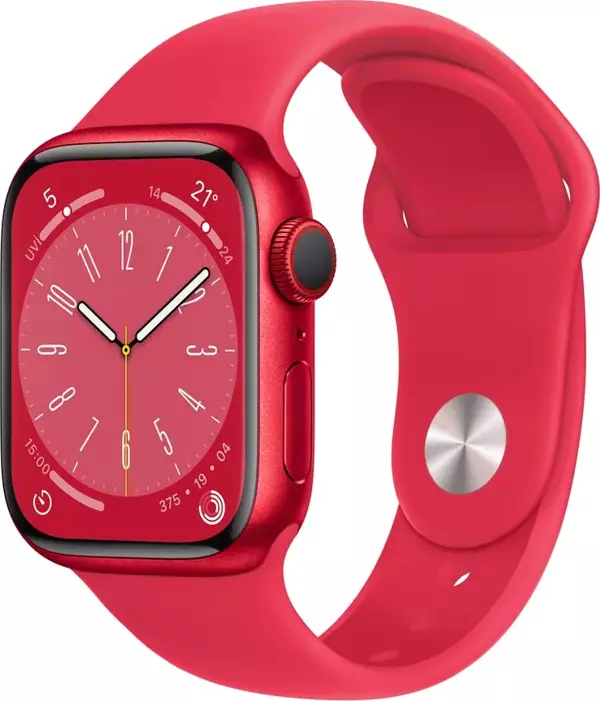 Apple Watch Series 8 GPS + Cell, 41MM (Product)Red Aluminium Case With Sport Band - Image 1