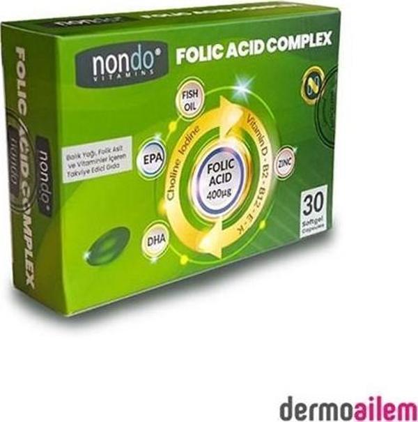 Nondo Folik Asit Complex 30 Kapsül - Image 1
