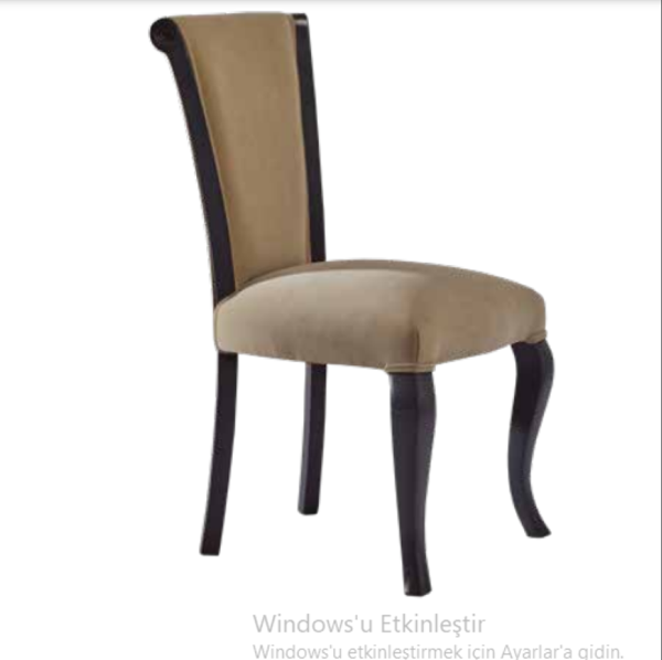 Sandalye 19790 Zus053 Eğimli sırt Model Vizon Renk BabyFace Kumaş Ort Otr El Yapı - Image 1