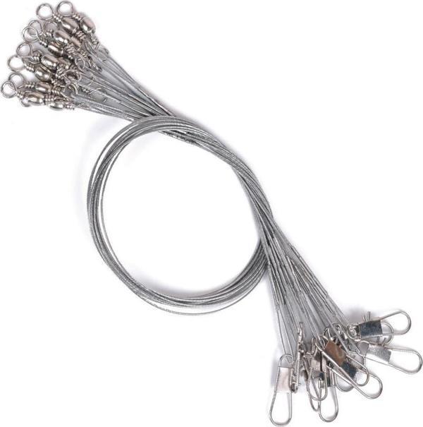 Teknodoğa Klipsli Fırdöndülü Çelik Tel Kartela Gümüş 10Ad 10 Adet Kısa - Image 1