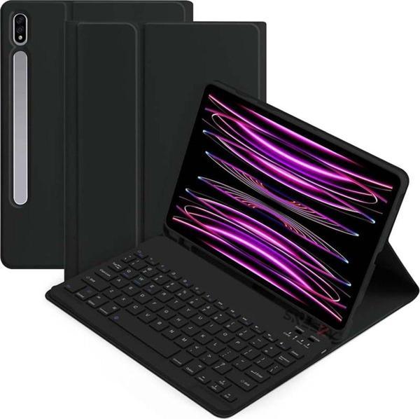 Sneezy Samsung Tab S8 Ultra Sm-X900 14.6 İnç Uyumlu Styletech Bluetooth Klavyeli Çok Yönlü Kılıf - Image 1