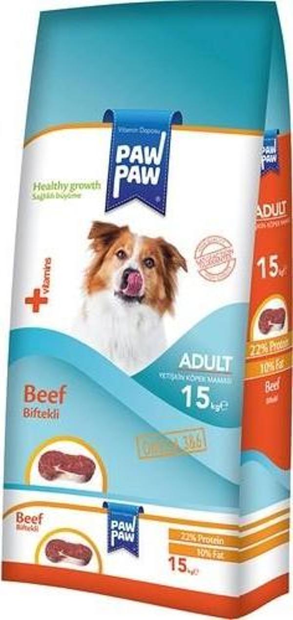 Paw Paw Biftekli Yetişkin Köpek Maması 15 Kg - Image 1