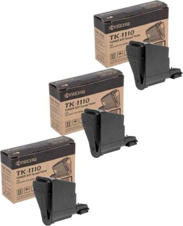Xplus Kyocera Ecosys TK-1110  FS1120  Mfp Muadil Toneri 2.500 Sayfa Chipli 3'lü Set
 - Image 1